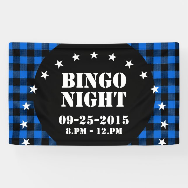 Lumberjack Style - blue fabric + your ideas Banner (Horizontal)