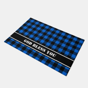 Lumberjack Style - blue fabric + your ideas Doormat