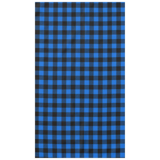 Lumberjack Style - blue fabric + your ideas Tablecloth (Front)