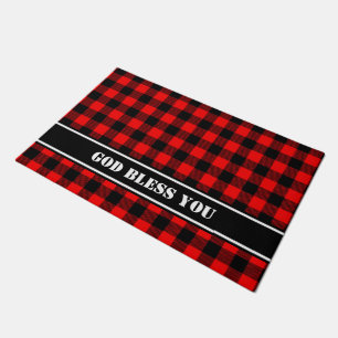 Lumberjack Style - red fabric + your ideas Doormat