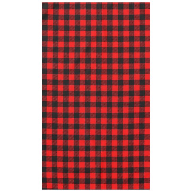 Lumberjack Style - red fabric + your ideas Tablecloth (Front)