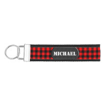 Lumberjack Style - red fabric + your name
