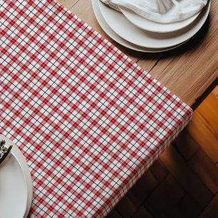 Lumberjack Style Table Runner Red Black Plaid