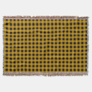 Lumberjack Style - yellow fabric + your ideas Throw Blanket