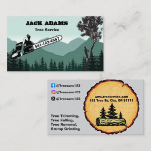 Lumberjack Tree Service Business Card