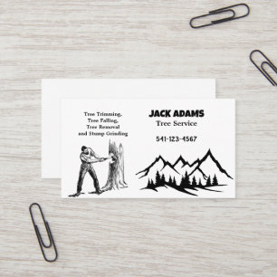 Lumberjack Tree Service Business Card
