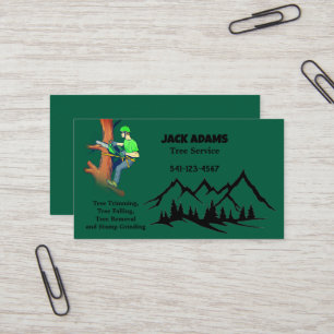 Lumberjack Tree Service Business Card