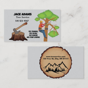 Lumberjack Tree Service Business Card