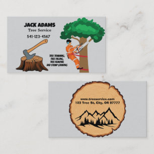 Lumberjack Tree Service Business Card