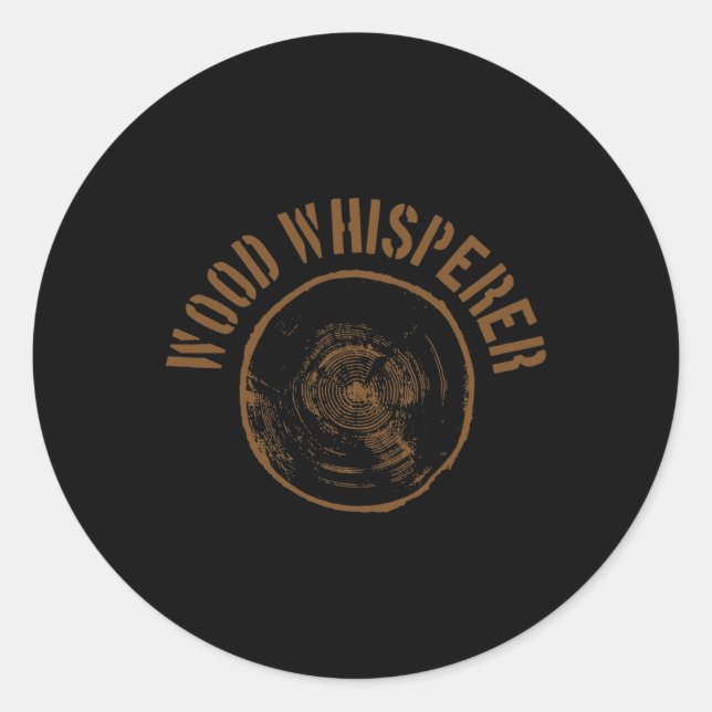 Lumberjack Woodworker  Classic Round Sticker (Front)