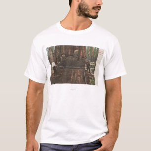 Lumberjacks Cutting Down a Redwood Tree T-Shirt