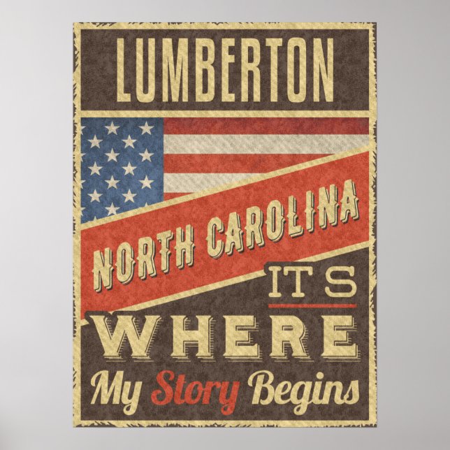 Lumberton North Carolina Poster (Front)