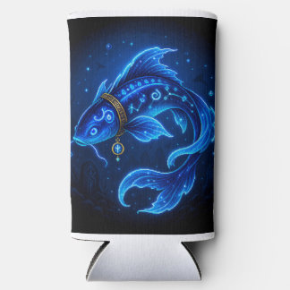 Lumenfin Neon Blue Fantasy Fish Seltzer Can Cooler