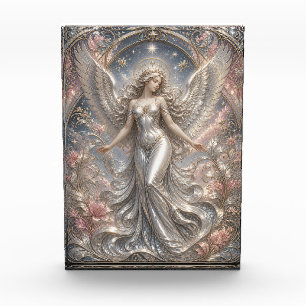 Lumina Ascendant – Heavenly Angel Portrait Photo Block