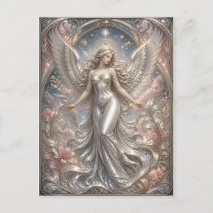 Lumina Ascendant – Heavenly Angel Portrait Postcard