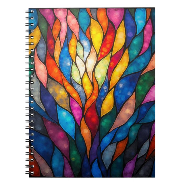  Lumina Bloom: Spectrum in Motion Notebook (Front)
