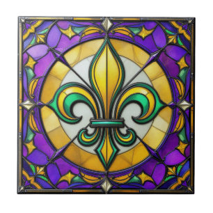  Lumina Lis - Fleur de Lis Ceramic Tile