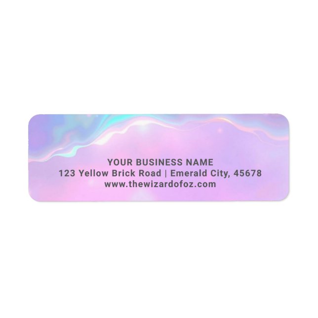 Lumina Opal  | Rainbow Return Address Label (Front)