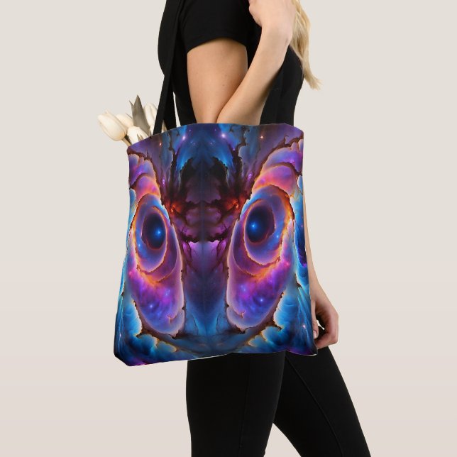 “Luminara” - Nebula and Galaxies Tote Bag (Close Up)