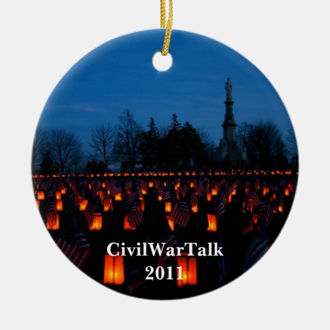 Luminary at Gettysburg Cemetery Ornament (Front)