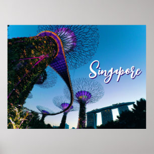 Luminescent Giants — Supertree Grove at Twilight Poster