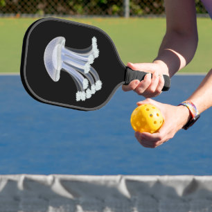 Luminescent Moon Jellyfish Pickleball Paddle