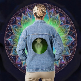Luminescent Resilience Green Denim Jacket