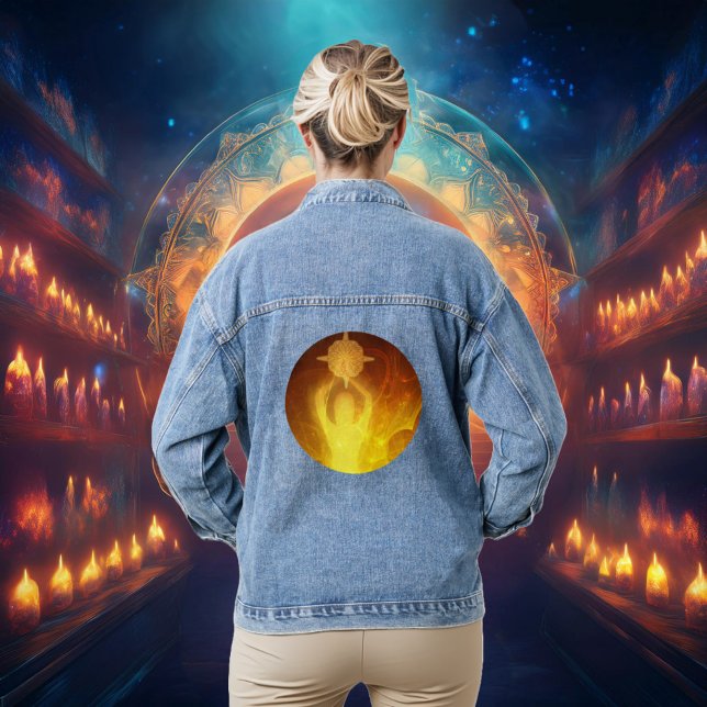 Luminescent Resilience Orange Denim Jacket (Creator Uploaded)