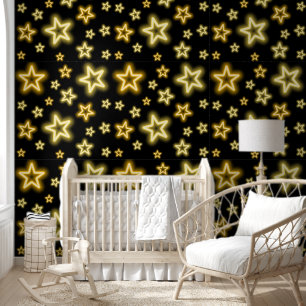 Luminex colour stars kids room wallpaper