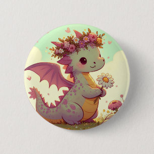 Luminexa (A Dragon Full of Sunbeams) 6 Cm Round Badge