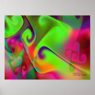 Luminous 2 Abstract Art Poster