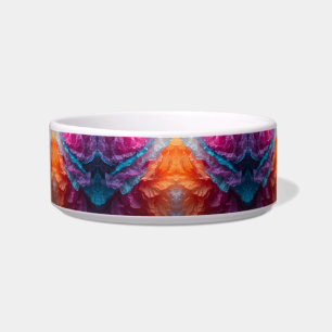 Luminous Abstract Tissue Paper Layers Bowl