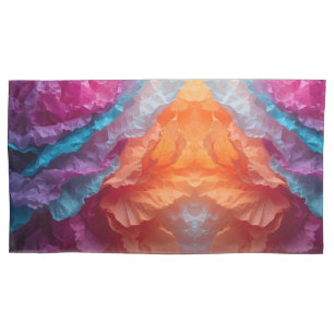 Luminous Abstract Tissue Paper Layers Pillowcase