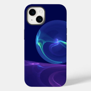 Luminous Blue Purple Dream Abstract Fractal Art Case-Mate iPhone 14 Case