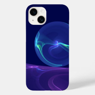 Luminous Blue Purple Dream Abstract Fractal Art Case-Mate iPhone 14 Case