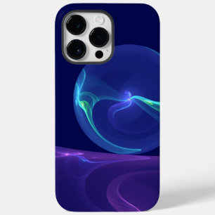 Luminous Blue Purple Dream Abstract Fractal Art Case-Mate iPhone 14 Pro Max Case