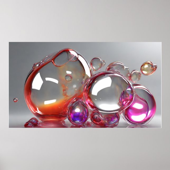 Luminous Bubbles Poster (Front)