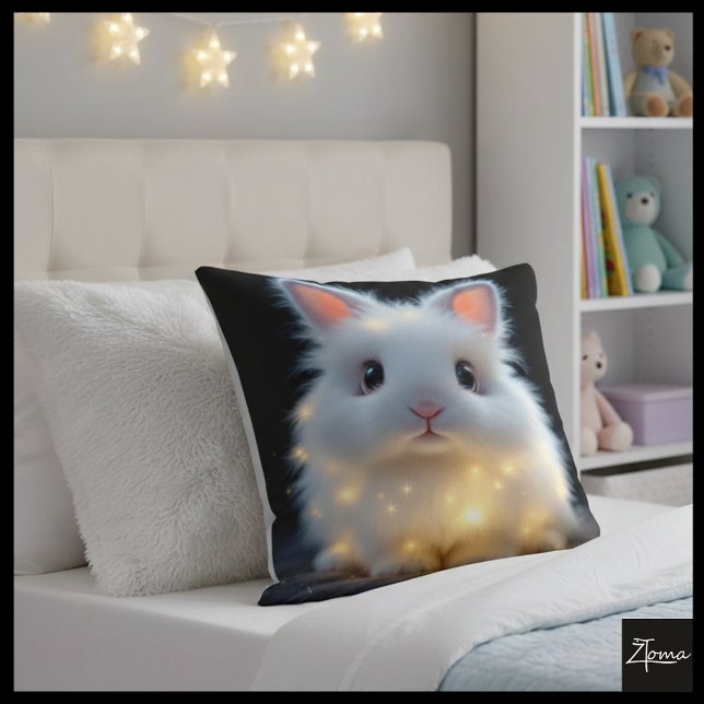 Luminous Bunny Bliss Pillow (Creator Uploaded)