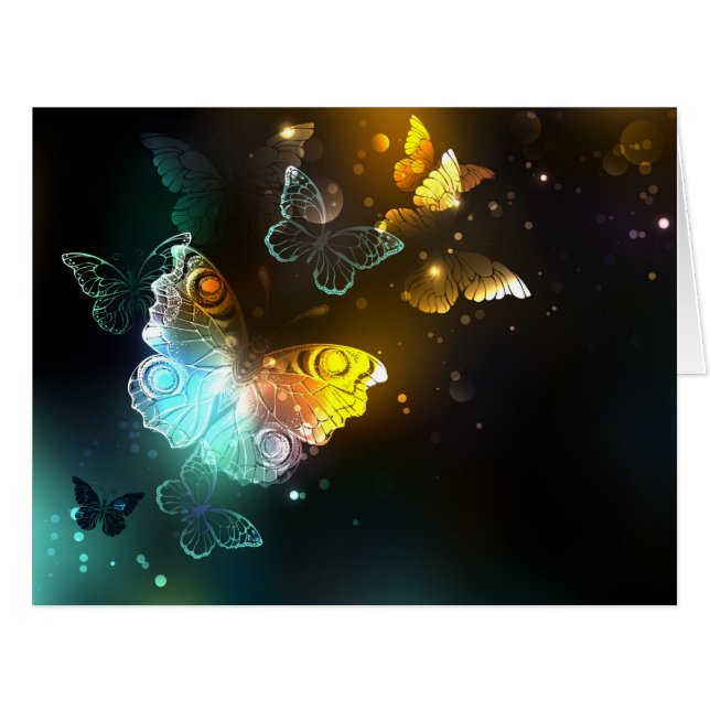 Luminous Butterfly and Night butterflies (Front Horizontal)