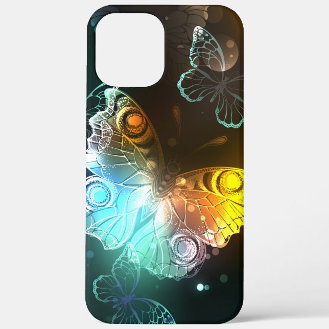 Luminous Butterfly and Night butterflies Case-Mate iPhone Case (Back)