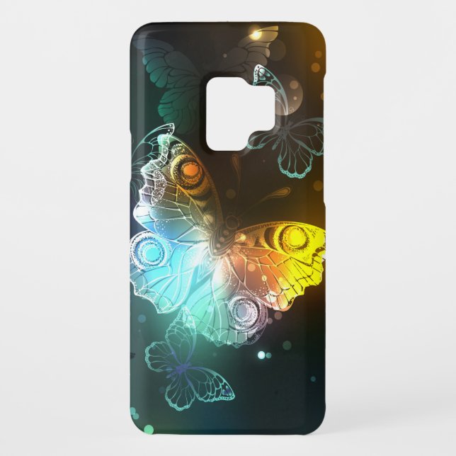 Luminous Butterfly and Night butterflies Case-Mate Samsung Galaxy Case (Back)