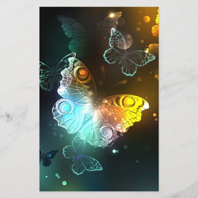 Luminous Butterfly and Night butterflies Flyer (Front)