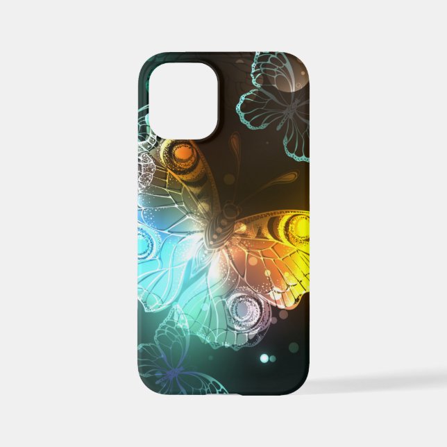 Luminous Butterfly and Night butterflies iPhone Case (Back)