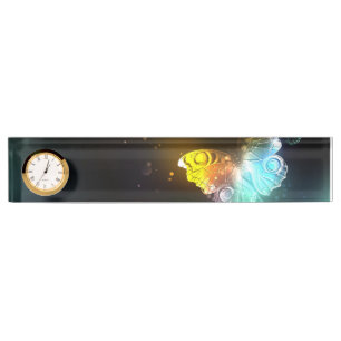Luminous Butterfly and Night butterflies Nameplate
