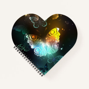 Luminous Butterfly and Night butterflies Notebook