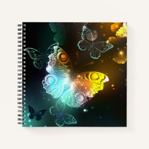 Luminous Butterfly and Night butterflies Notebook