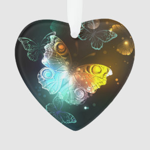 Luminous Butterfly and Night butterflies Ornament