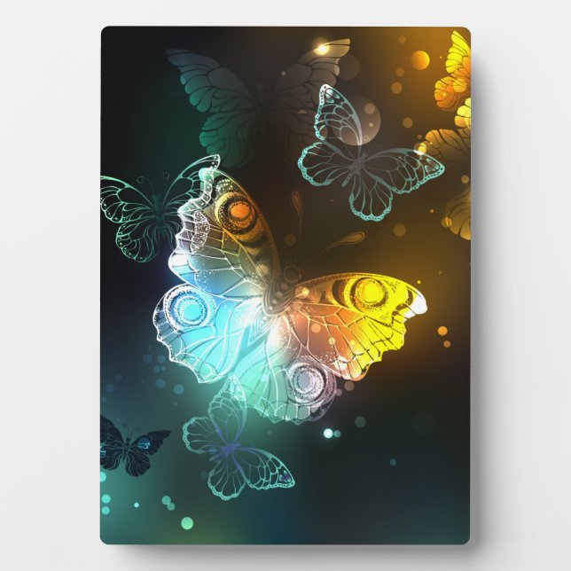 Luminous Butterfly and Night butterflies Plaque (Front)