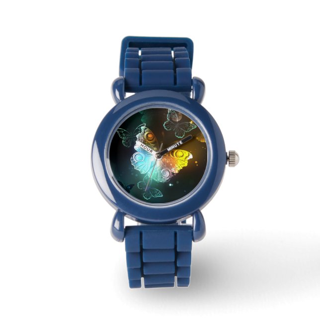 Luminous Butterfly and Night butterflies Watch (Front)