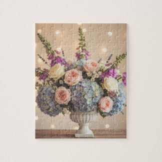 Luminous Celebration Bouquet Jigsaw Puzzle